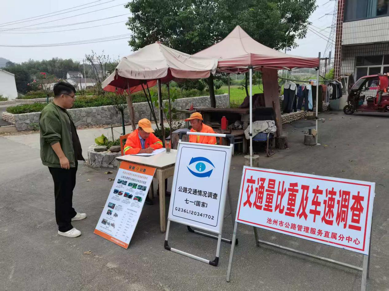 直属分中心顺利完成公路交通量比重和车速调查工作